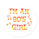 80's Girl Sticker
