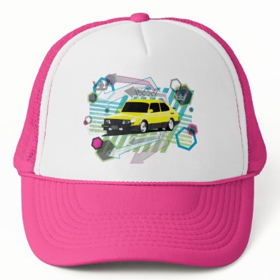 80's grunge Saab 900 SPG hat by griffingear