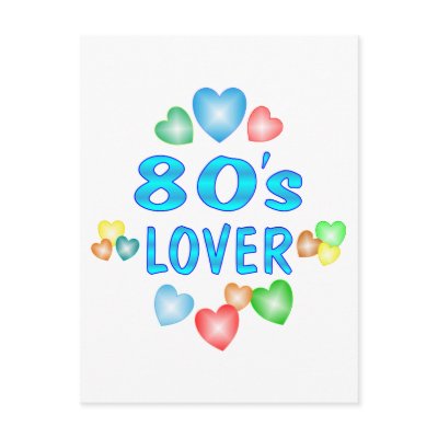 80s Lover Postcard by TLArnold6