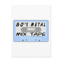 80s Metal Mix Tape Post Cards