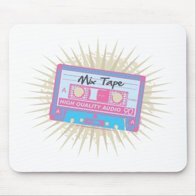 80's Mix Tape Mouse Pad by fightcancertees