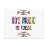 80s Music is Ideal Post Card
