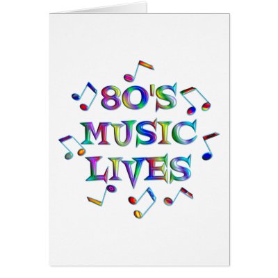 80s Music Lives Greeting Card by TLArnold6