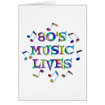 80s Music Lives Greeting Card
