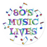80s Music Lives Sticker
