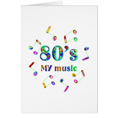 80s Music Lover Greeting Card by TLArnold6