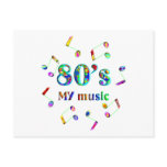 80s Music Lover Postcard