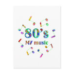 80s Music Lover Postcard