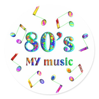 80s Music Lover Round Stickers by TLArnold6