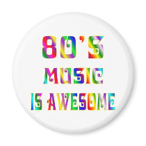 80s Music Refrigerator Magnet