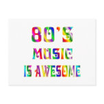 80s Music postcards