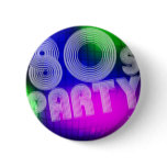 80s Party Buttons