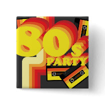 80s Party Pins