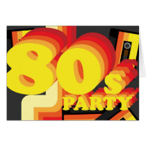 80s Party Greeting Cards