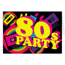 80s Party Card