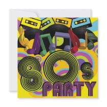 80s Party Custom Announcement