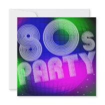 80s Party Personalized Announcement