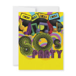 80s Party invitations