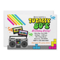 80's Party Invitation