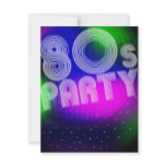 80s Party invitations