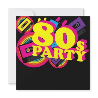 80s Party Announcements by JAM_Design