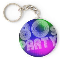 80s Party Key Chains