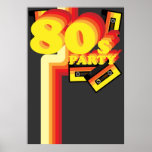 80s Party Posters