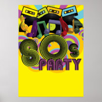 80s Party Posters