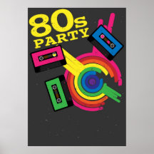 80s party posters