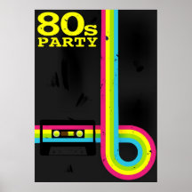 80s party print