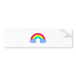 80s Rainbow Bumper Sticker