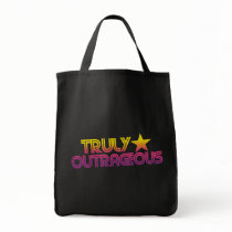 80s Retro Cartoon Truly outrageous Tote Bags