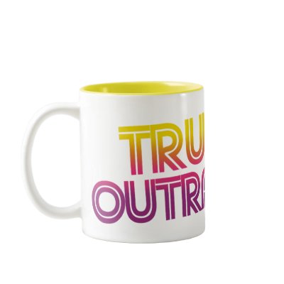 80s Retro Cartoon Truly outrageous Mugs by BubbSnugg