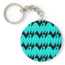 80's Retro Design Key Chain