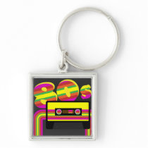80s Retro Party Keychain