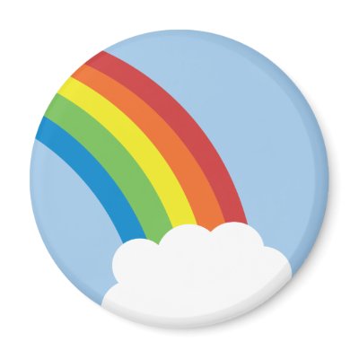 80's Retro Rainbow Magnet by teeboutique
