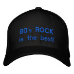 80's Rock Hat-3 Embroidered Hat