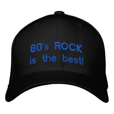 80's Rock Hat-3 Embroidered Hat by fasteddieseighties