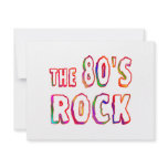 80s Rock Custom Invitations