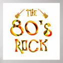 80's Rock posters