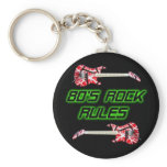 80's Rock Rules Keychain