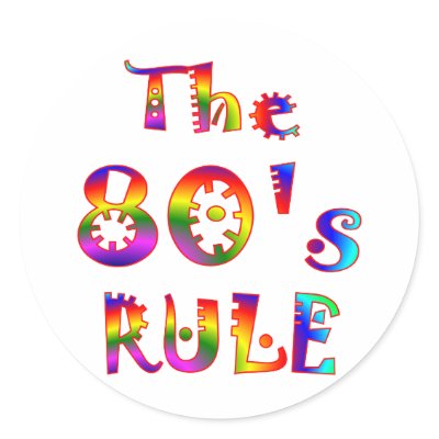 80s Rule Round Sticker by TLArnold6