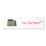 80's Style TV and VCR: 3D Model Bumper Stickers