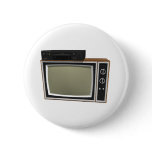 80's Style TV and VCR: 3D Model Pin