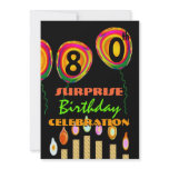 80th - 89th SURPRISE Birthday Party Invitation