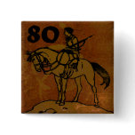 80th Birthday Pinback Buttons