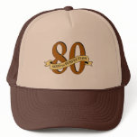 80th Birthday Cap Mesh Hat