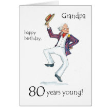 80th Birthday Card for a Grandfather