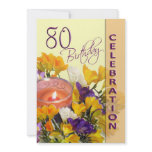 80th Birthday Celebration party invitation