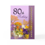 80th Birthday Congratulations Birthday Card